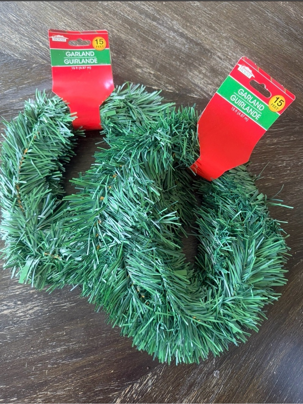 Brand New Christmas House Garland 15ft Each